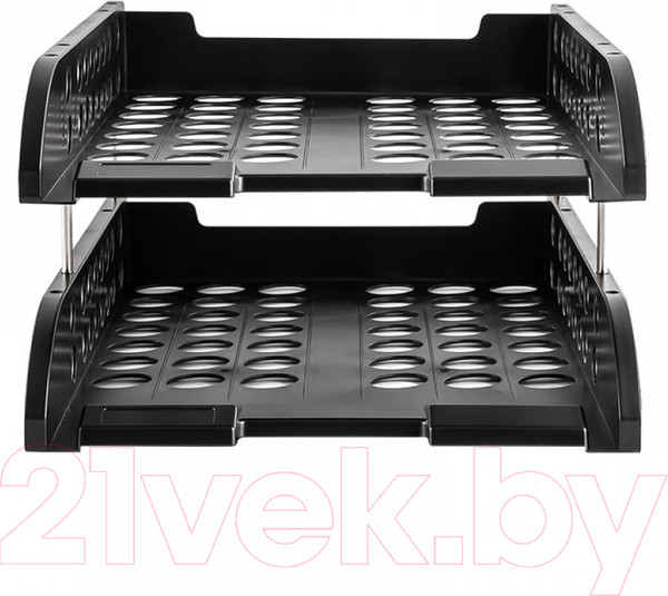 Изображение товара Набор лотков для бумаг Deli E9216 (черный)