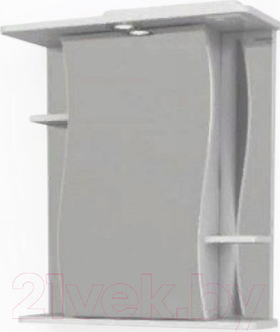 Изображение товара Шкаф с зеркалом для ванной Мебельград Волна с/о 62 / 466317