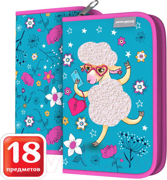 Изображение товара Пенал Erich Krause Flower Sheep / 57560