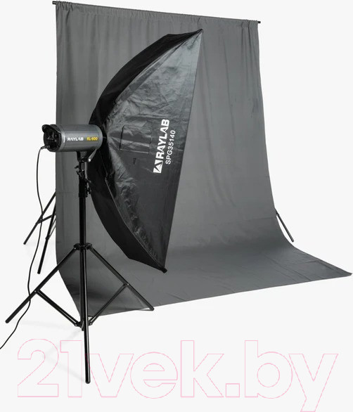 Изображение товара Фон тканевый RayLab RL-BP01 (2x3м, серый)