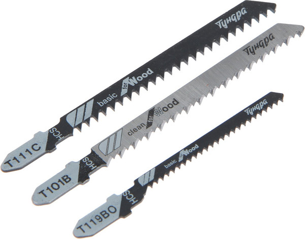Изображение товара Набор пильных полотен Tundra По дереву прямой фигурный быстрый рез HCS / 7347473 (3шт)