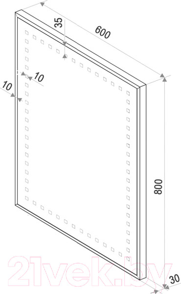 Изображение товара Зеркало Tivoli Бекки Люкс 60 Led 458058