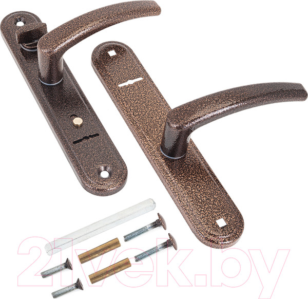 Изображение товара Ручка дверная Гардиан 41.12 Вега для замка 30.12 (медный антик)