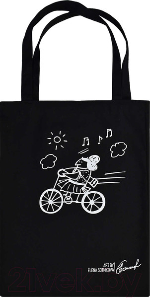 Изображение товара Сумка-шоппер Феникс+ Варя на велосипеде / 60042