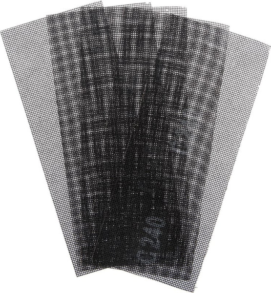 Изображение товара Набор сеток абразивных Tundra Pro водостойкая карбид кремния 115x280мм Р240 1857960 (5шт)