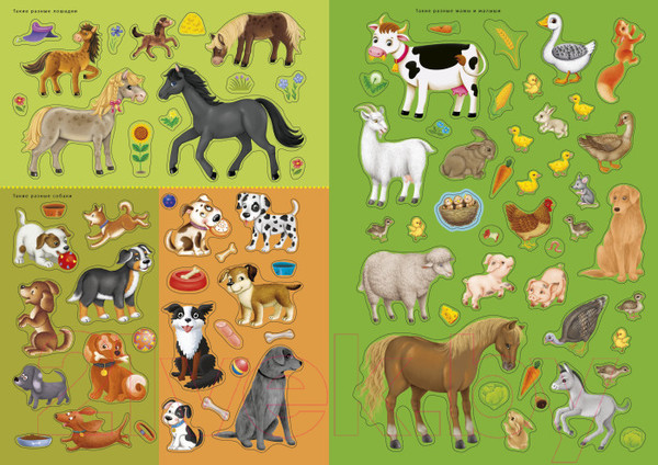 Изображение товара Развивающая книга Робинс Наклейки с заданиями. Такие разные животные
