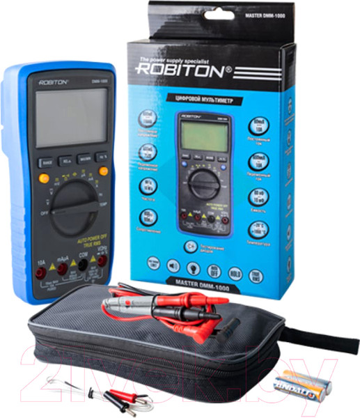 Изображение товара Мультиметр цифровой Robiton Master DMM-1000 BL1 / БЛ18134