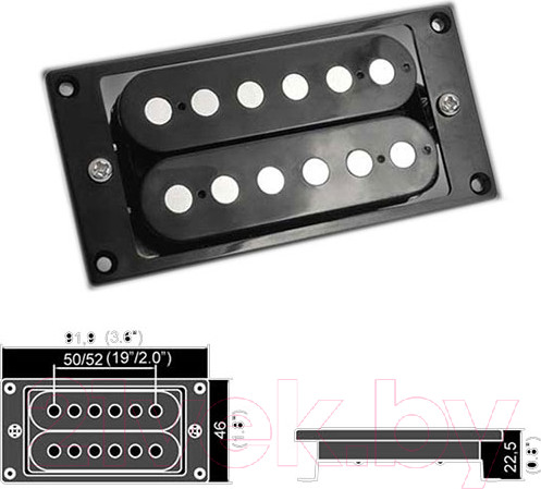 Изображение товара Звукосниматель гитарный Belcat BH-BH-24Bridge-BK (черный)