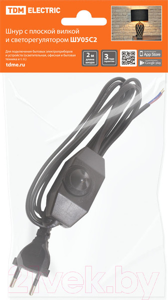 Изображение товара Выключатель для светильника TDM ШУ05С2 / SQ1305-0052