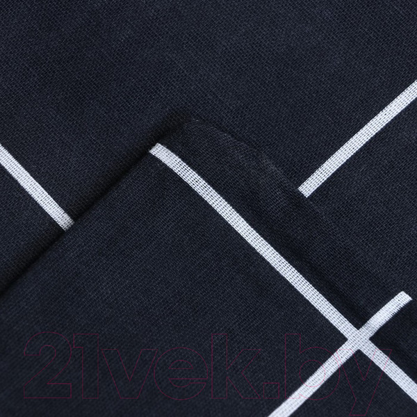 Изображение товара Комплект постельного белья Этель Клетка / 9355714 (черный)