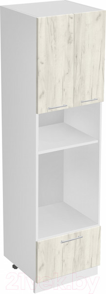 Изображение товара Шкаф-пенал кухонный Артём-Мебель 600мм СН-114.147 (ДСП дуб крафт белый)