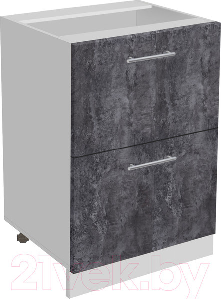 Изображение товара Шкаф-стол кухонный Артём-Мебель 600мм СН-114.16-Ш (ДСП бетон спаркс)