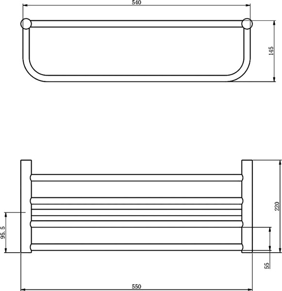Изображение товара Полка для полотенца Haiba HB8424-7