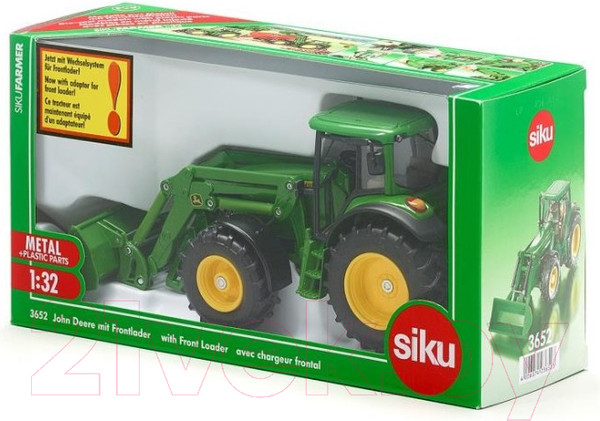 Изображение товара Трактор игрушечный Siku John Deere с ковшом / 3652