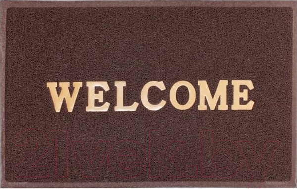 Изображение товара Коврик грязезащитный ComeForte Welcome 50x80 (коричневый)
