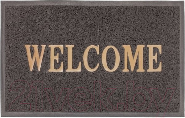 Изображение товара Коврик грязезащитный ComeForte Welcome 50x80 (серый)