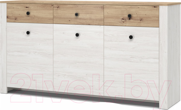 Изображение товара Тумба MySTAR Хинтон 122.05.00 (сосна рандерс/дуб онтарио)