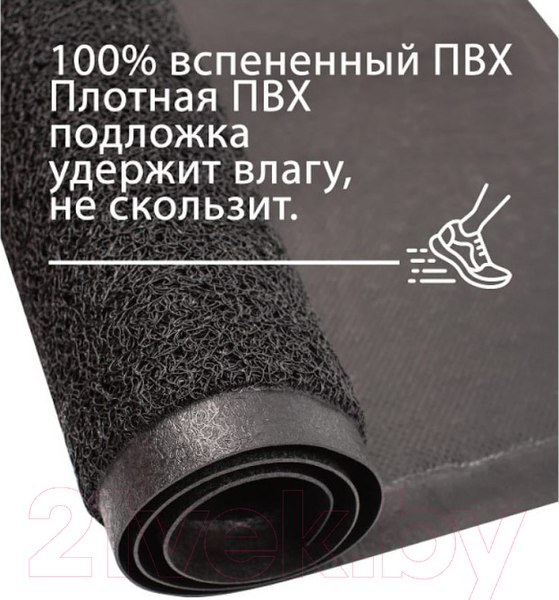 Изображение товара Коврик грязезащитный ComeForte Welcome 50x80 (черный)