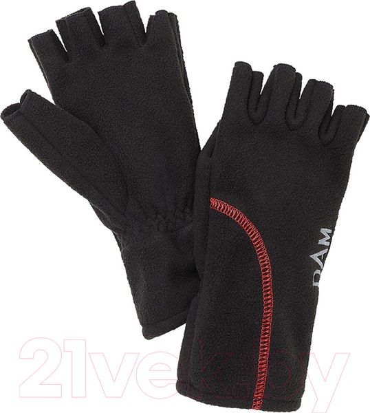 Изображение товара Перчатки для охоты и рыбалки DAM Windproof Half Finger / 76513 (XL, черный)