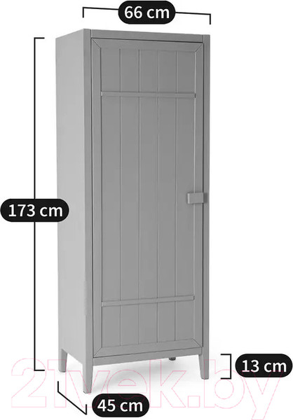 Изображение товара Шкаф-пенал кухонный Dipriz Carlos Barn 1дв Д.1192 (Pantone 5497/Green Eucal)