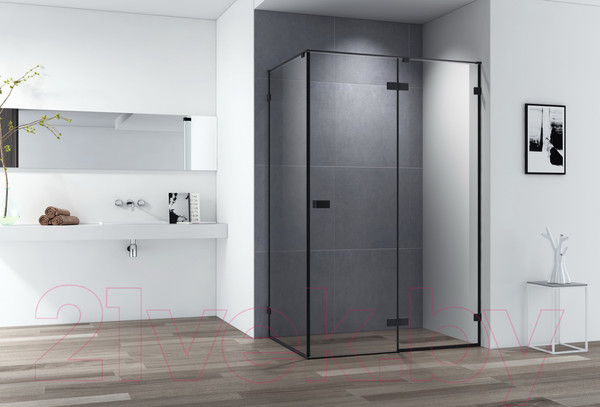 Изображение товара Душевой уголок Cezares BELLAGIO-AH-1-140/80-C-NERO