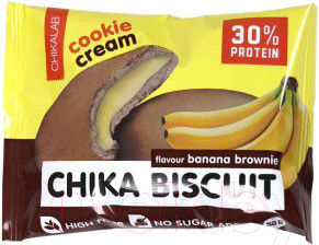 Изображение товара Протеиновое печенье Chikalab Банановый брауни (9х50г)