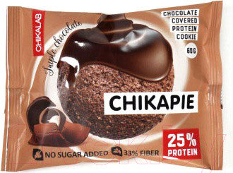 Изображение товара Протеиновое печенье Chikalab Тройной шоколад (9х60г)