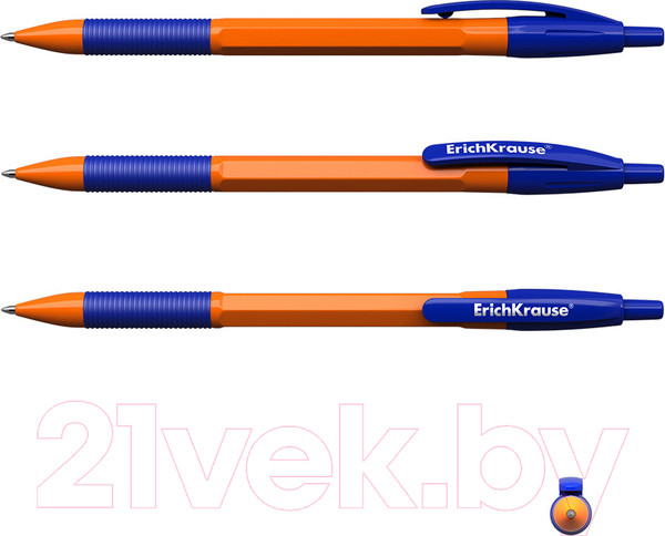 Изображение товара Ручка шариковая Erich Krause R-301 Orange Matic&Grip / 56619 (синий)