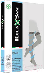 Изображение товара Чулки компрессионные RelaxSan Basic Plus 870P, 140 den, 2 кл.к. (22-27 mmHg, р.4, черный)
