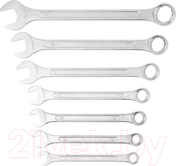 Изображение товара Набор ключей FIT Хард комбинированные / 63422 (6-22мм, 12шт)