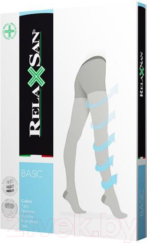 Изображение товара Колготки компрессионные RelaxSan Basic PLUS 880P, 140 den, 2 кл.к. (22-27 mmHg, р.4, черный)
