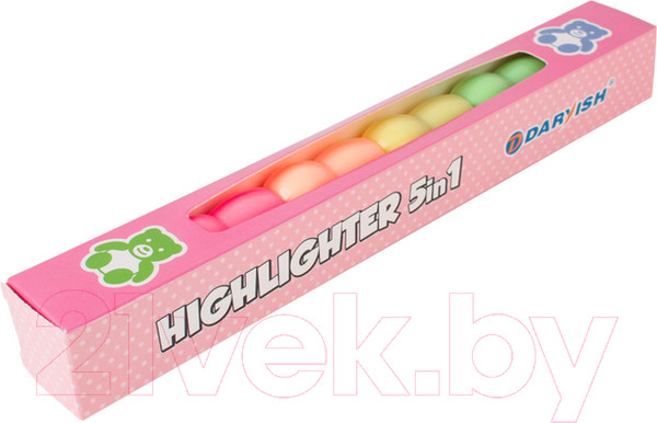 Изображение товара Набор маркеров Darvish Мишка 5 в 1 / DV-13877