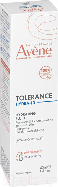 Изображение товара Флюид для лица Avene Tolerance Hydra-10 Увлажняющий (40мл)