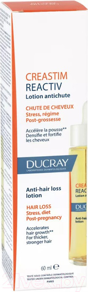Изображение товара Лосьон для волос Ducray Creastim Reactive Oт временного выпадения волос (60мл)