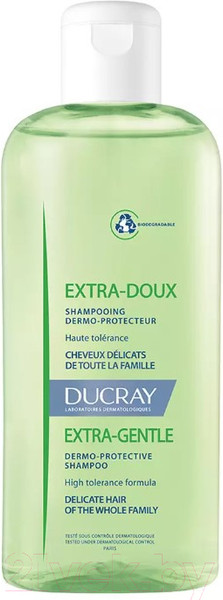 Изображение товара Шампунь для волос Ducray Extra-Doux Защитный для частого применения (200мл)