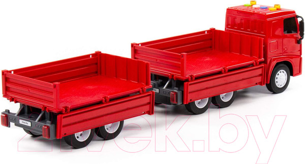 Изображение товара Автомобиль игрушечный Полесье Маз Бортовой с прицепом / 94155