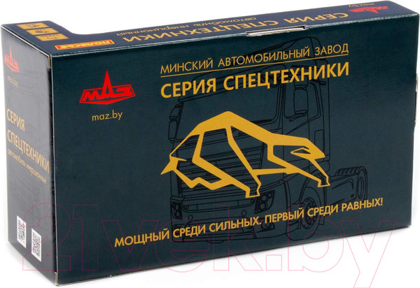 Изображение товара Автомобиль игрушечный Полесье Маз Коммунальный со звуком и светом / 94070 (инерционный)