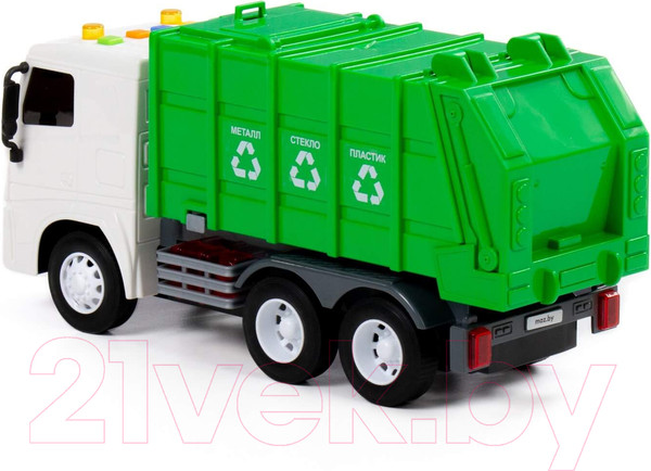 Изображение товара Автомобиль игрушечный Полесье Маз Коммунальный со звуком и светом / 94070 (инерционный)