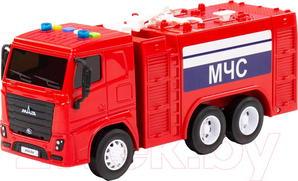 Изображение товара Автомобиль игрушечный Полесье Маз пожарный со светом и звуком / 94094 (инерционный)