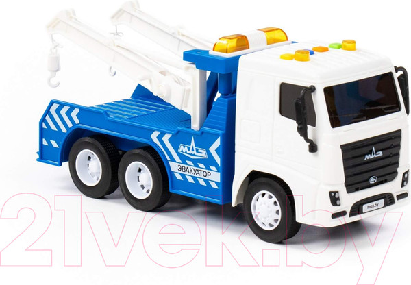 Изображение товара Эвакуатор игрушечный Полесье Маз инерционный со светом и звуком / 94018