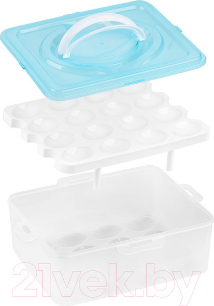 Изображение товара Контейнер Perfecto Linea Для хранения яиц 34-028232 (голубой)