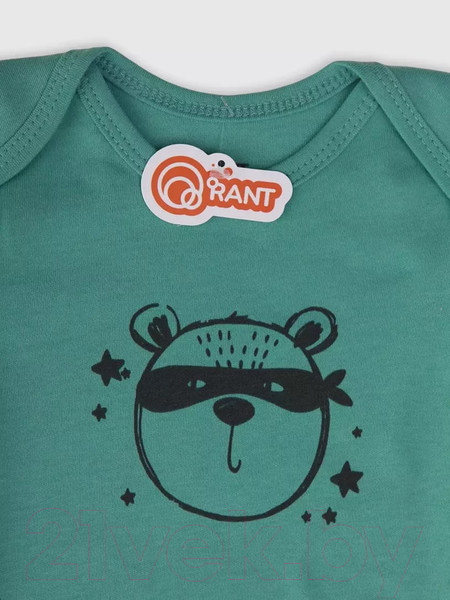 Изображение товара Боди для малышей Rant First 3-6 мес / FOG_61_68 (ocean green, р.68)