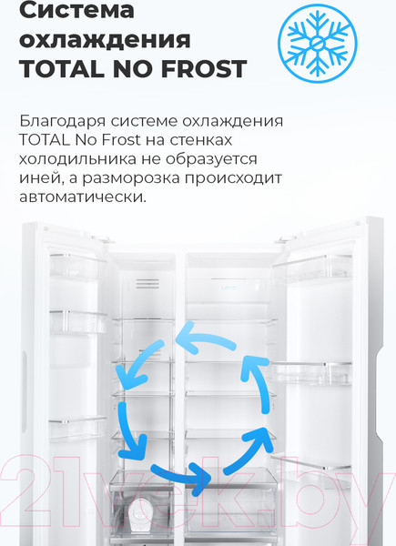 Изображение товара Холодильник с морозильником Maunfeld MFF177NFBE
