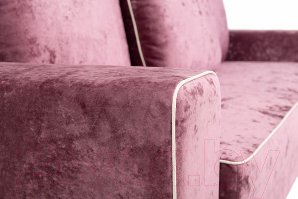 Изображение товара Диван KRONES Цезарь 4 (велюр розовый перламутр)