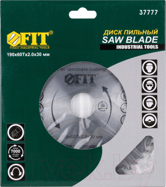 Изображение товара Пильный диск FIT Для циркулярных пил по ламинату / 37777