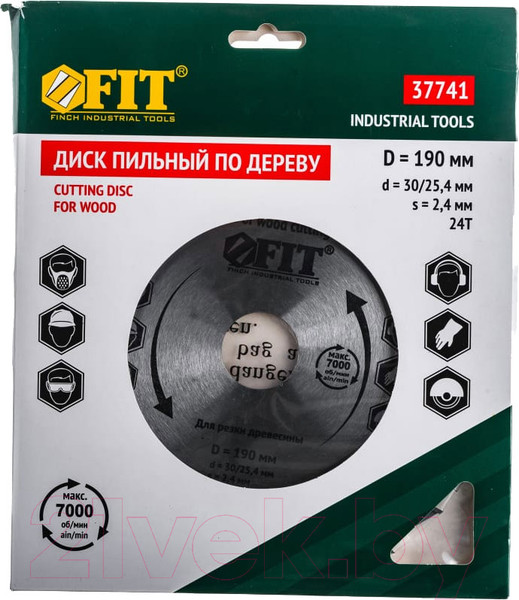 Изображение товара Пильный диск FIT Для циркулярных пил по дереву / 37741