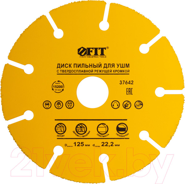 Изображение товара Пильный диск FIT По дереву / 37642