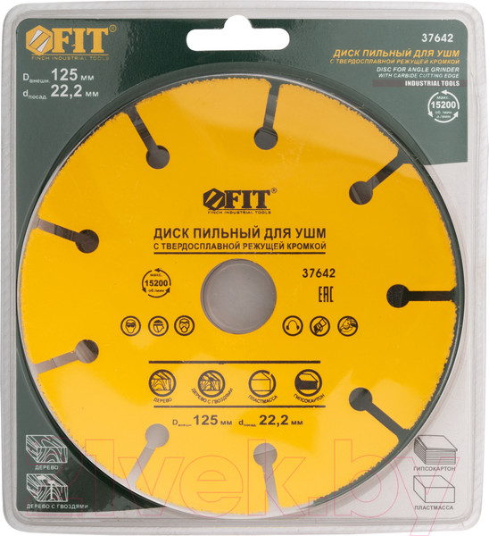 Изображение товара Пильный диск FIT По дереву / 37642