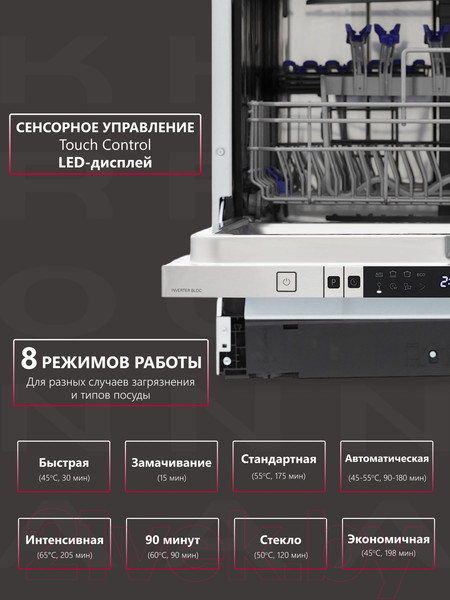 Изображение товара Посудомоечная машина Krona Martina 60 BI / КА-00005378