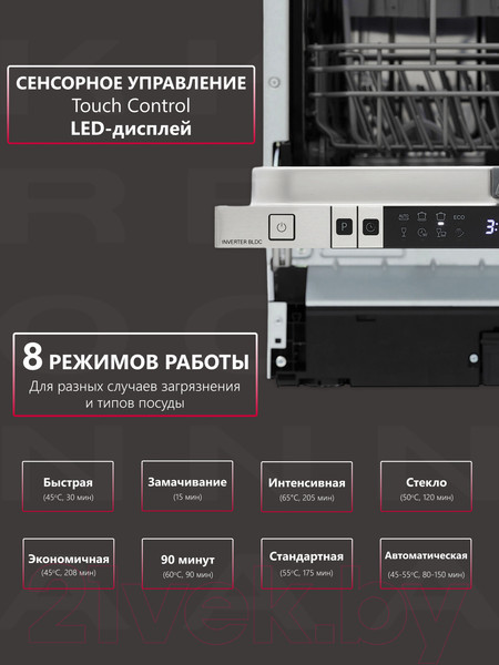 Изображение товара Посудомоечная машина Krona Martina 45 BI / КА-00005377